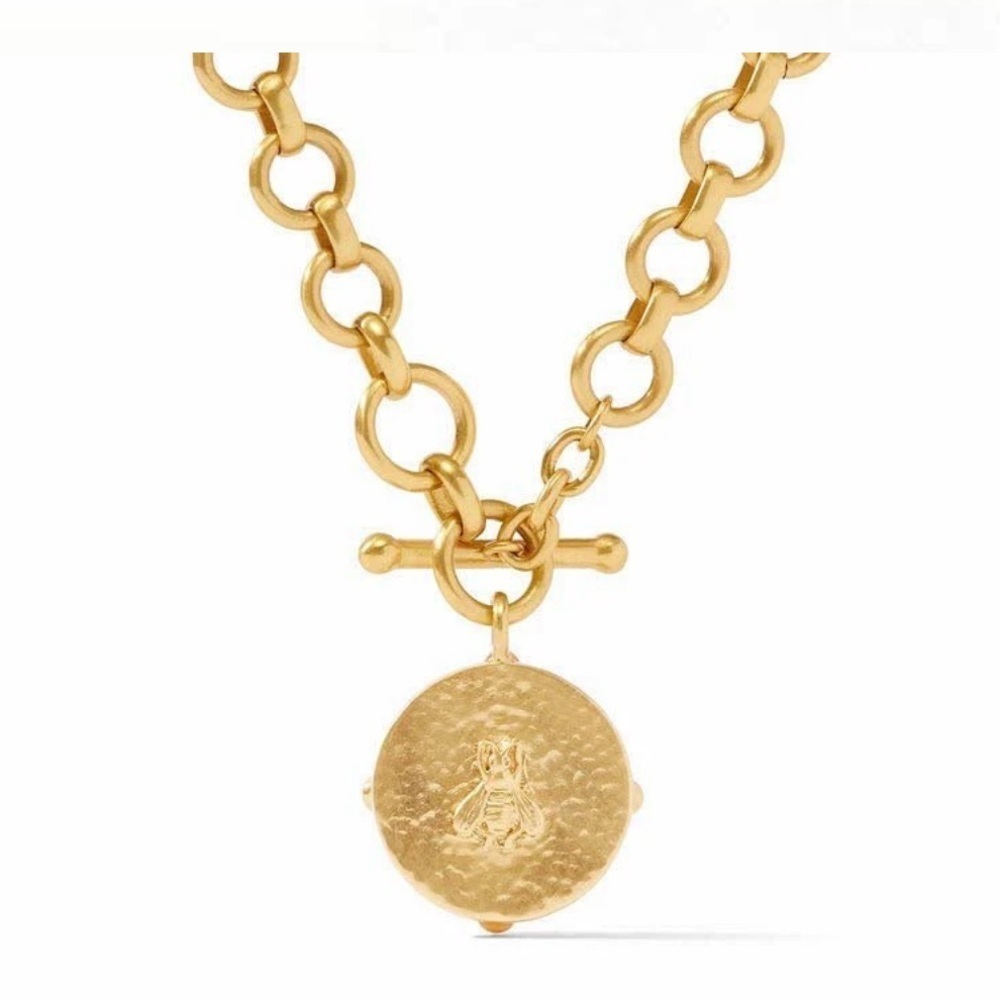 Julie Vos Honeybee Demi Necklace Iridescent Clear Crystal - Picture 3 of 3